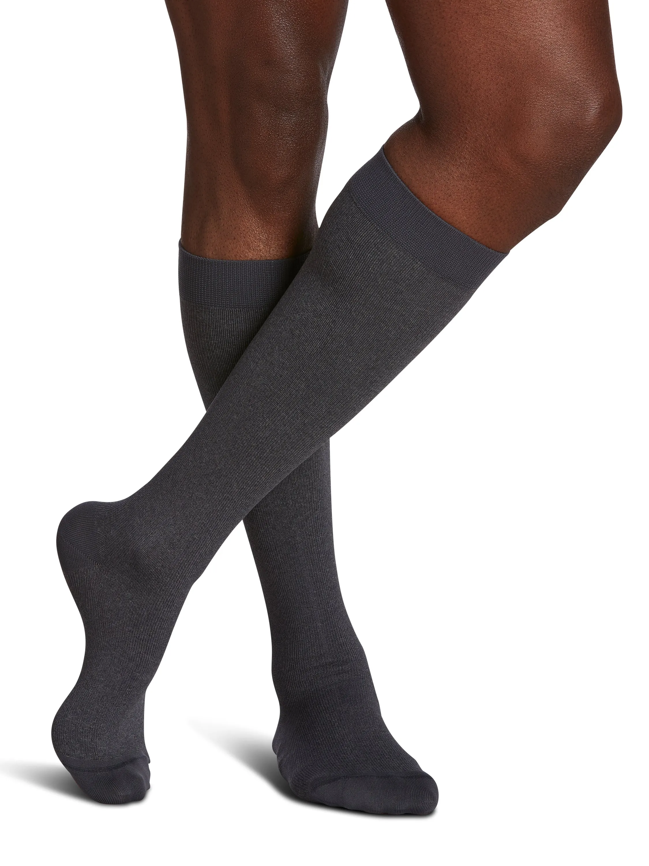 Sigvaris Microfiber Shades Men's Knee High  15-20mmHg-Closed toe