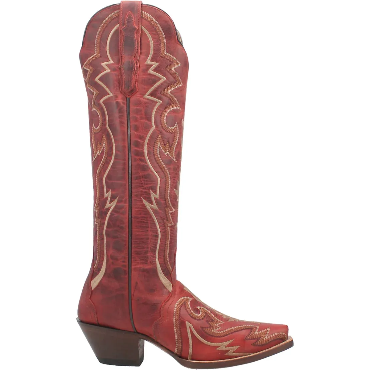 Silvie Cowboy Boot in Red by Dan Post