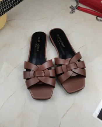 SLY Women's Tribute Flat Mules Brown For Women
