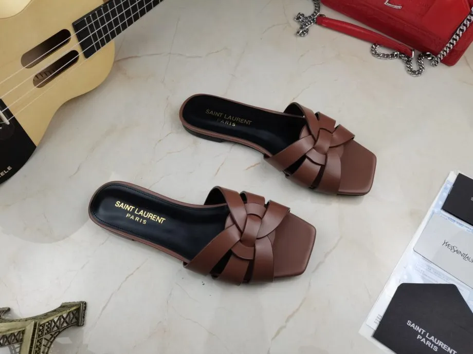 SLY Women's Tribute Flat Mules Brown For Women