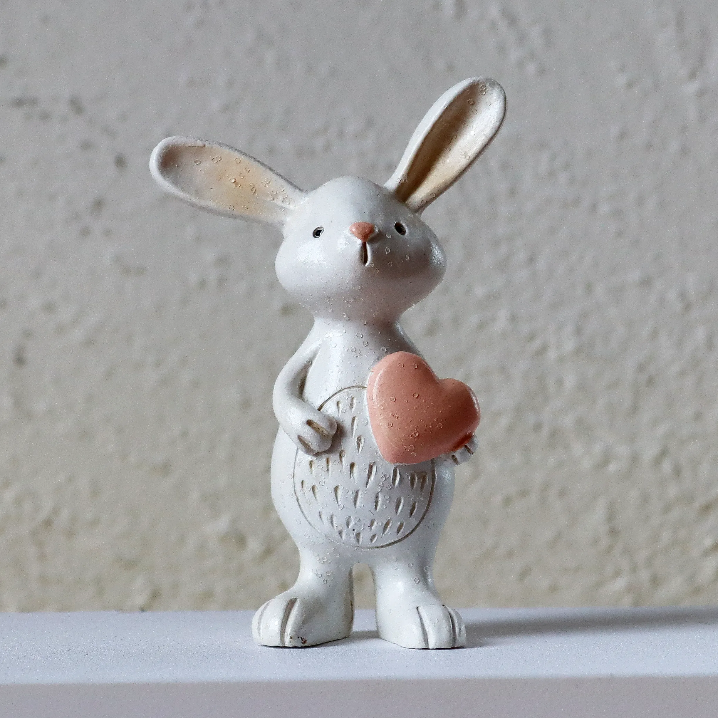 Standing rabbit with heart