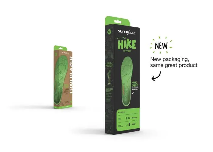SuperFeet HIKE SUPPORT Insoles (Previously Named TRAILBLAZER Comfort)