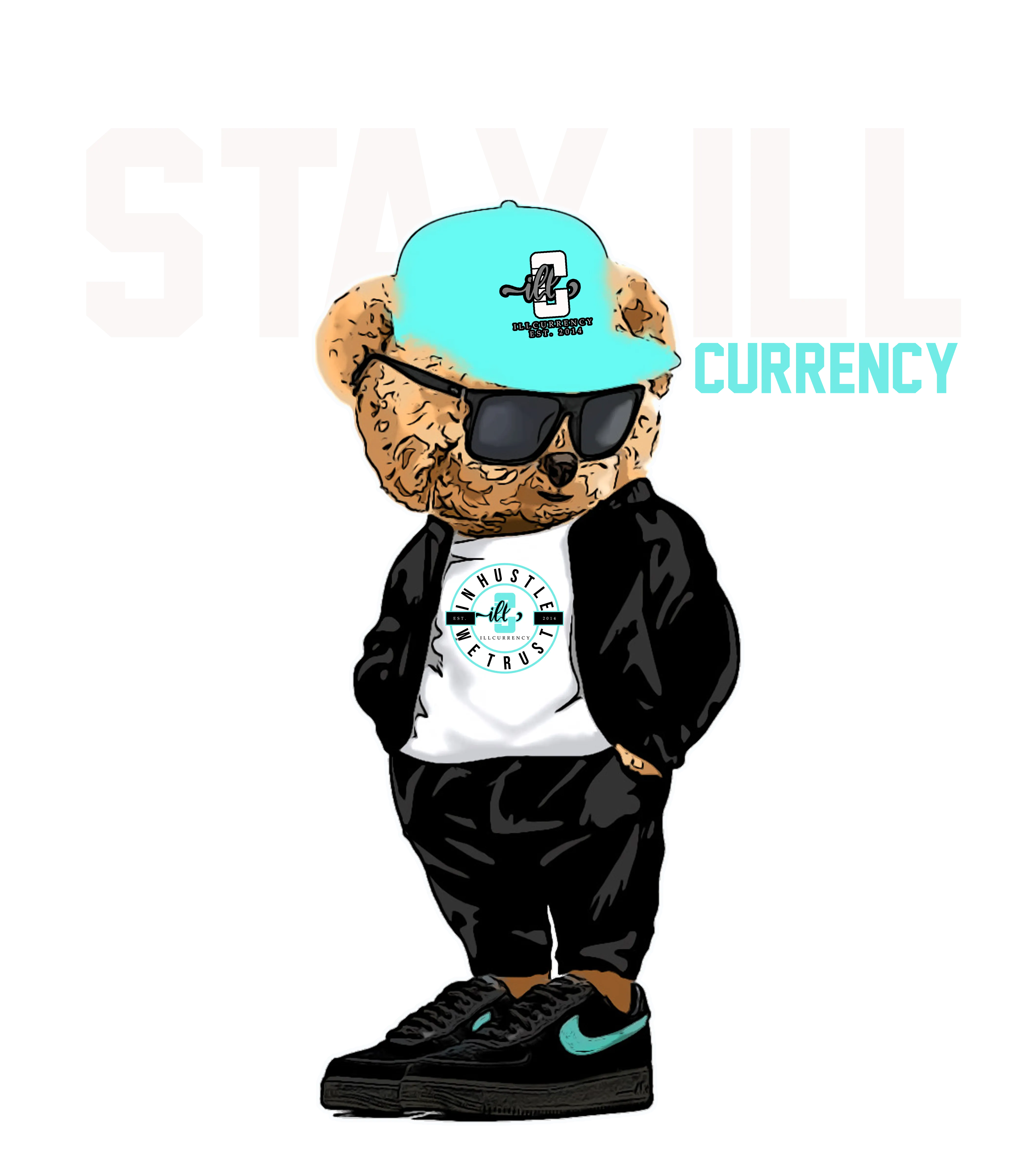 Tiffany & Co. x Nike Air Force 1 Low Black T-Shirt (Stay ill Bear)