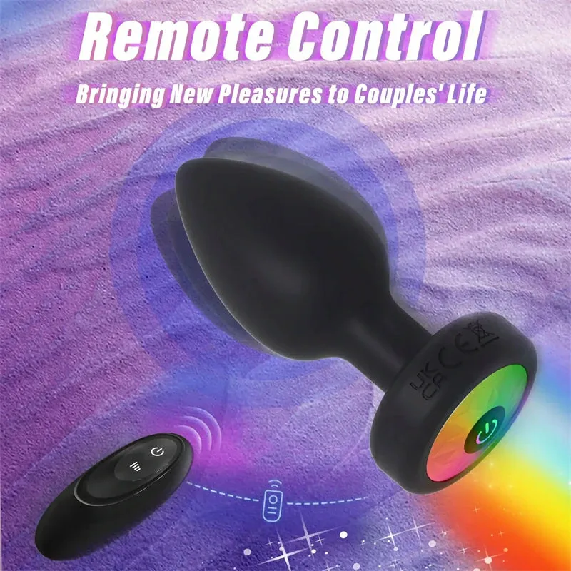 Touch Sensitive Color Illuminated Anal Plug
