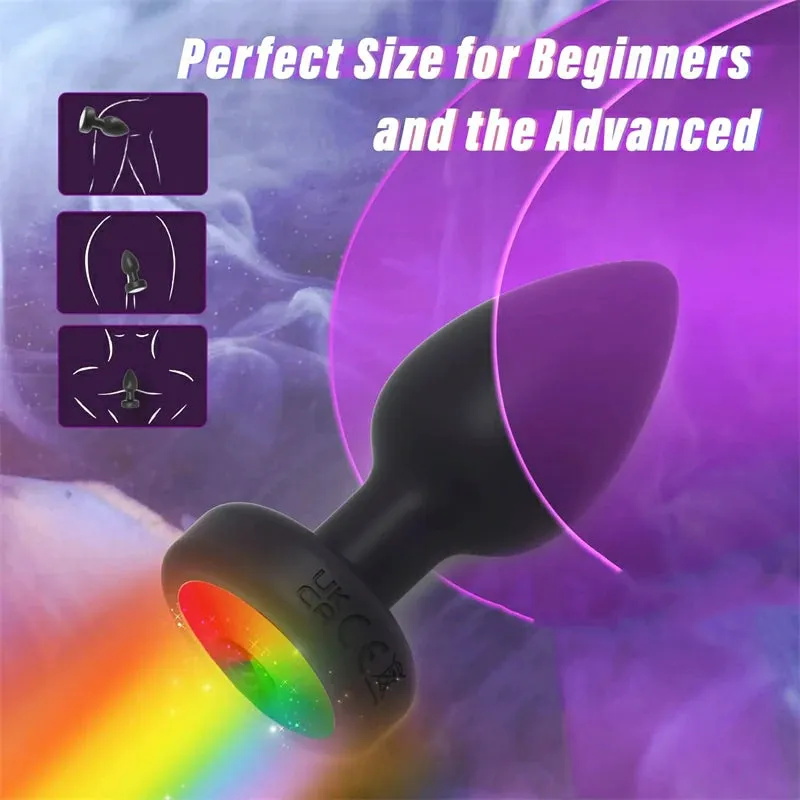 Touch Sensitive Color Illuminated Anal Plug