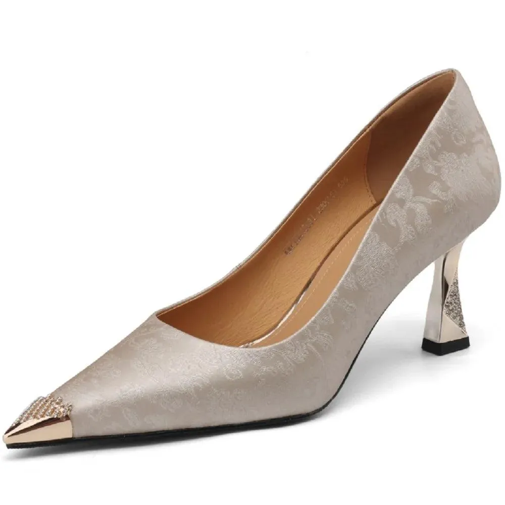 TSS54 Leather Pumps - High Heels - Women's Casual Shoes