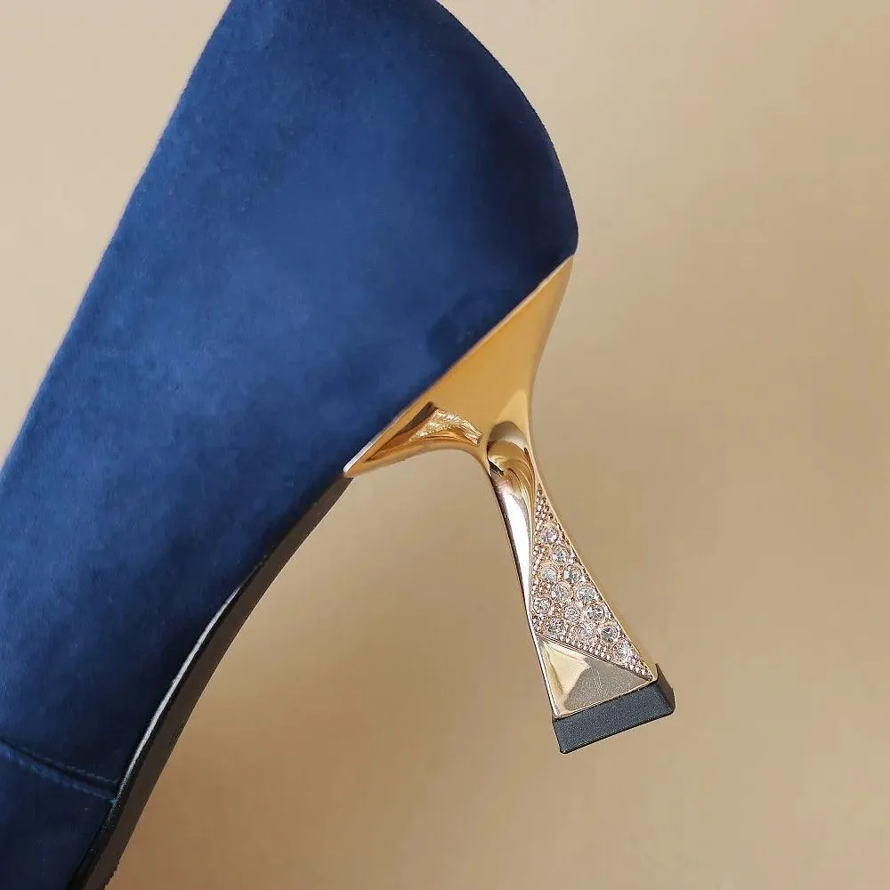 TSS54 Leather Pumps - High Heels - Women's Casual Shoes