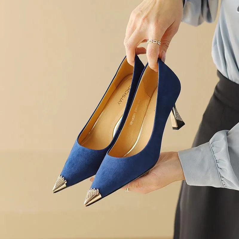 TSS54 Leather Pumps - High Heels - Women's Casual Shoes