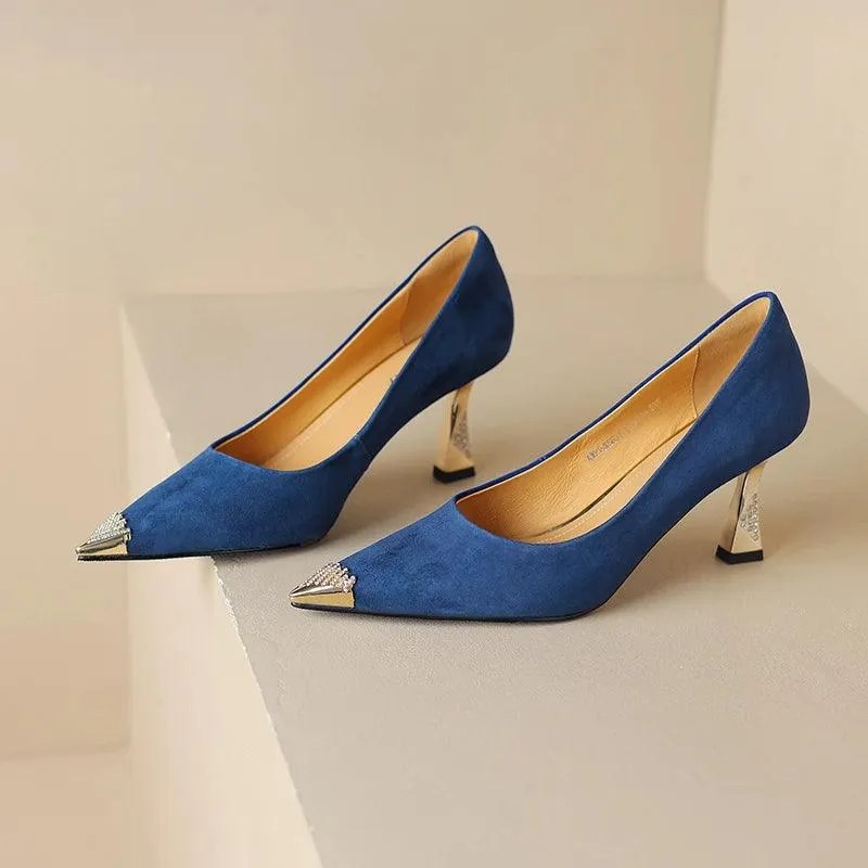 TSS54 Leather Pumps - High Heels - Women's Casual Shoes