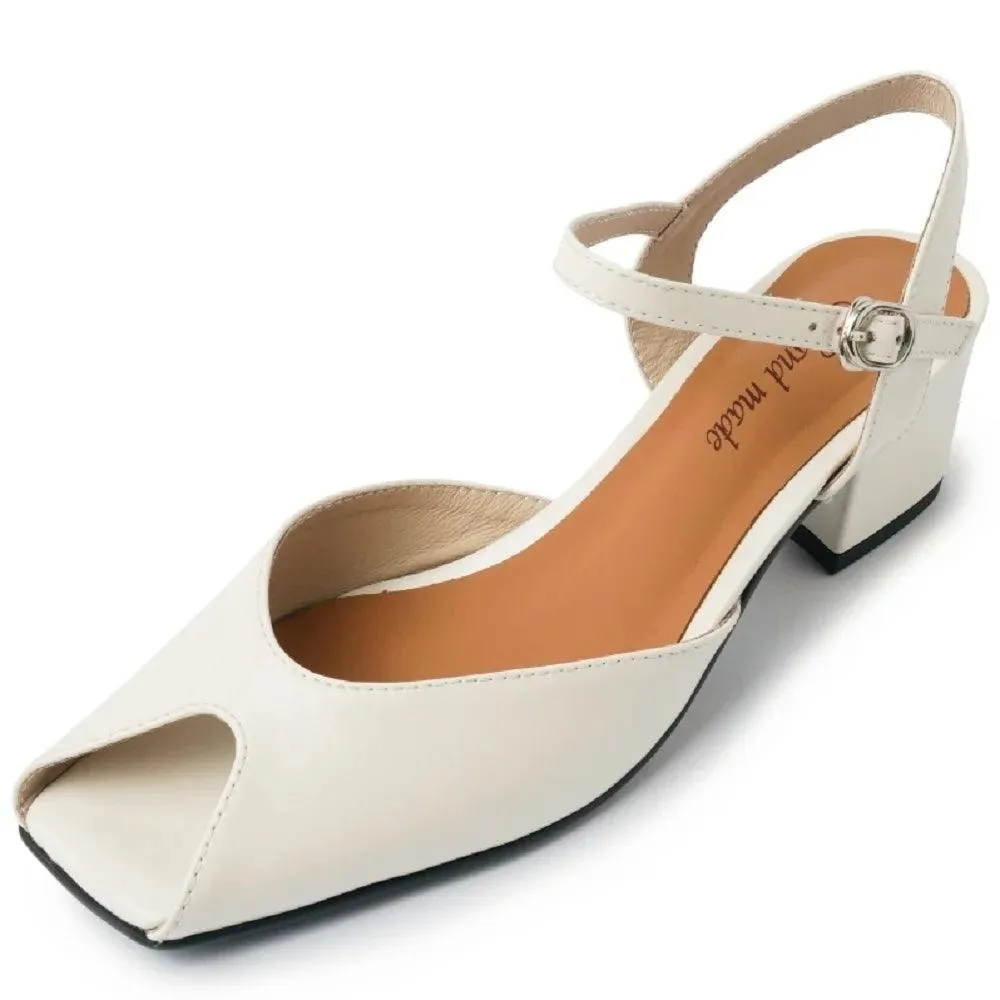 TSS95 Women's Casual Shoes - Solid Thick Heels Sandals