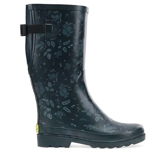Western Chief Womens Feminine Floral Tall Vari-Fit Rain Boot