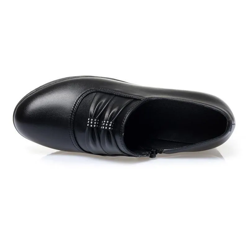 Women's Casual Shoes Pumps Wedges Black High Heels 8308