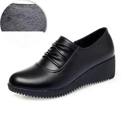 Women's Casual Shoes Pumps Wedges Black High Heels 8308