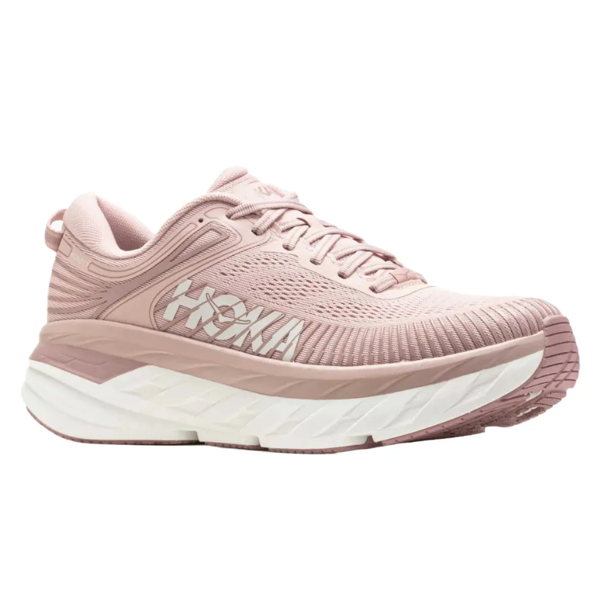 WOMEN'S HOKA BONDI 7 | PEACH WHIP / WHITE