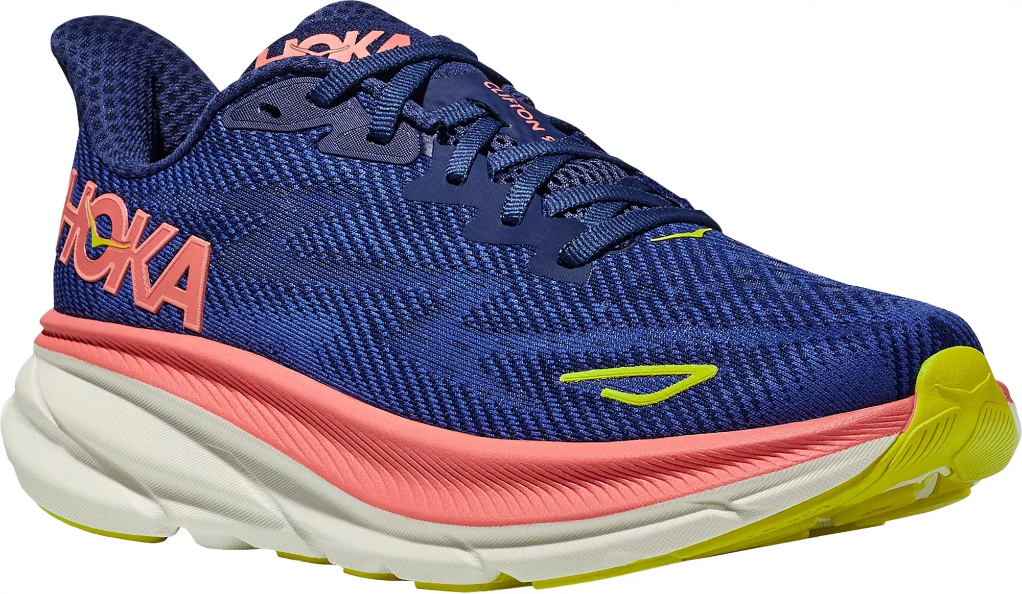 WOMEN'S HOKA CLIFTON 9 | EVENING SKY/CORAL